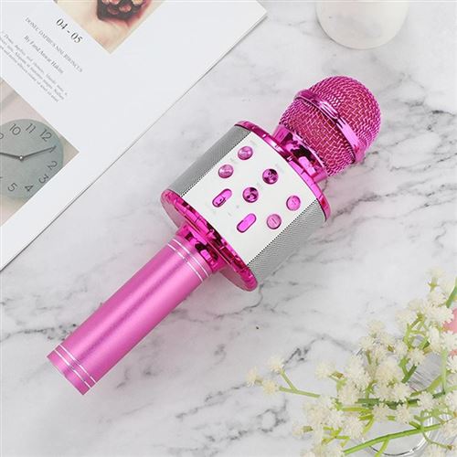 Yonis Rose Microphone Sans Fil Led Bluetooth Avec Réduction De Bruit Et Effets Sonores Gold - Image 3