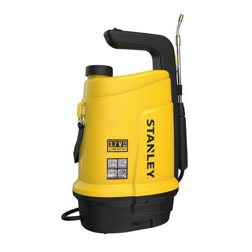 Non Communiqué Jaune Pulvérisateur Électrique 5L, Batterie Lithium 3,7 V / 2,6 Ah Pulvérisateur Jardin Végétaux + Lance Télescopique Stanley