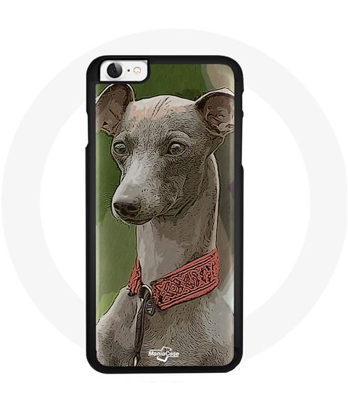 Coque pour Iphone 8 Chien Greyhound gris Maniacase
