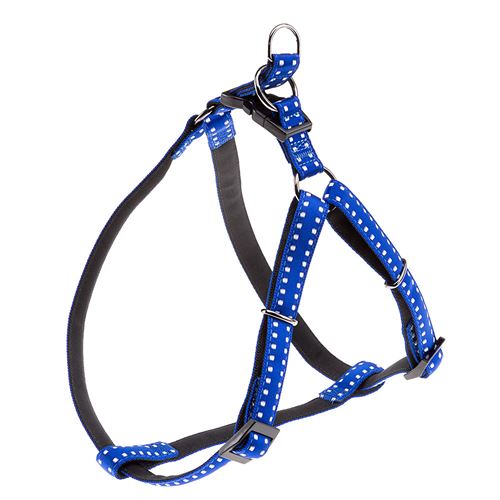 Ferplast Harnais pour Chiens CRICKET EXTRA LARGE, Résistant, Rembourré et Réglable Bleu