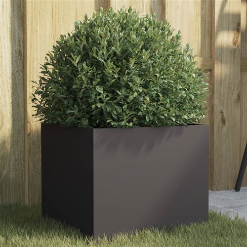 Vidaxl Noir Jardinière En Acier - Image 2