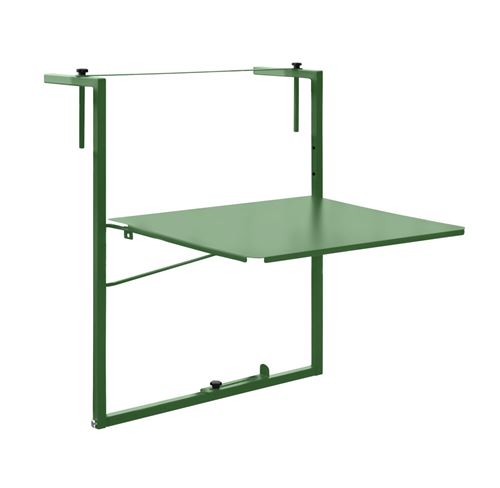 Louis Moulin Table de balcon réglable Soléa - 55x45 cm - vert pâle