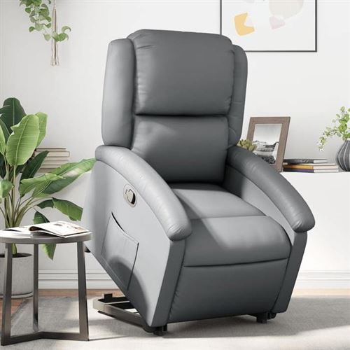 Vidaxl Gris Fauteuil Inclinable Similicuir - Image 2