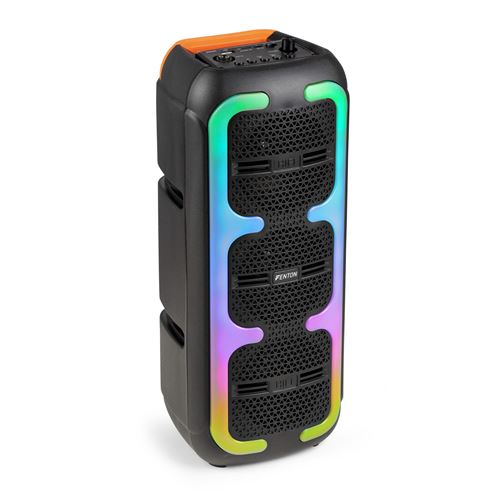 Fenton Track310 Enceinte Portable Bluetooth Lumineuse, 120W, Batterie Longue Autonomie 8H, Facile à Transporter, Enceinte Karaoké