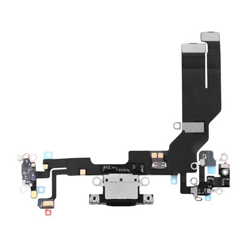 Avizar Noir Clappio Connecteur De Charge Usb-C Pour Iphone 16E Avec Microphone Et Nappe - Image 2