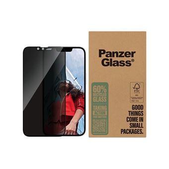 PanzerGlass - Protection d'écran pour téléphone portable - coupe ultra-large - verre - avec filtre de confidentialité - pour Apple iPhone 13, 13 Pro, 14 - 1