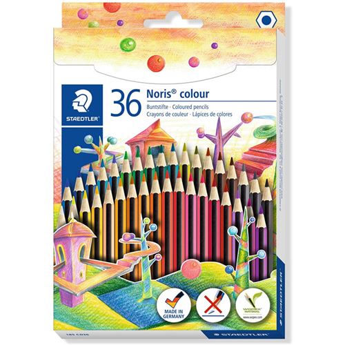 Non Communiqué Boîte De 36 Crayons De Couleur Assortis - Noris Colours - Staedtler