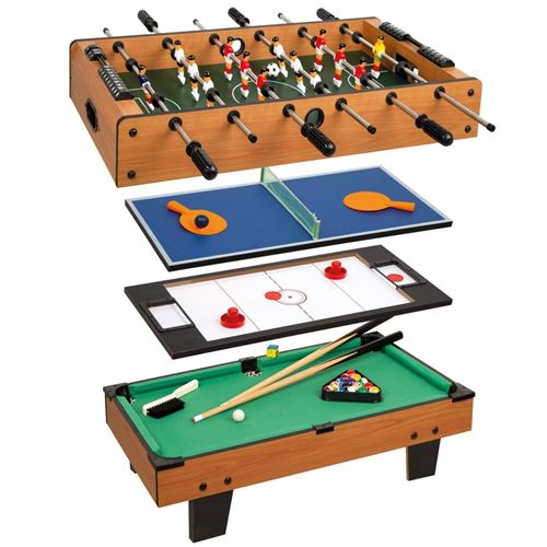 CB Games - Futbolín para niños, estructuras madera resistente, con marcadores manuales, 2-4 jugadores, distintos tamaños, futbolines, fútbol infantil, juguetes para niños, juegos de mesa, recreativos