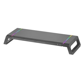 Support Moniteur RGB Chroma Mars Gaming MGS-ONE Noir Taille Ajustable USB 2.0 - 1