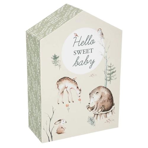 Non Communiqué Unisexe Enfants Multicolore Atmosphera For Kids - Coffret De Naissance Maison "Forêt" 30Cm - Image 1