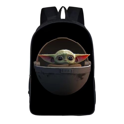Sac à Dos Star Wars Baby Yoda pour Enfants Cadeaux pour Garçon (SD1290) 29*16*42 cm Noir