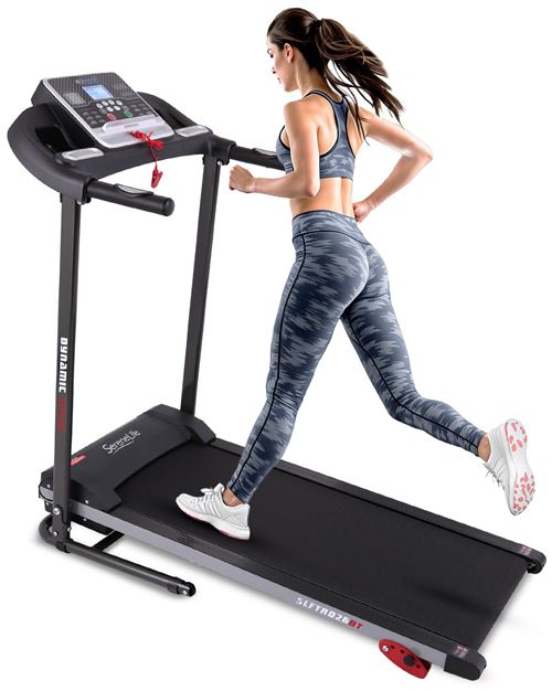 Tapis de Course pliable - SereneLife - Ecran LCD - Connectivité Bluetooth - 120W Noir