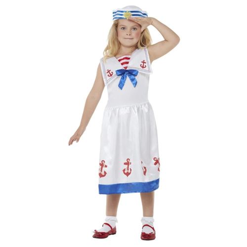 Déguisement De Marin Fille 10/12 Ans Blanc 71033l Smiffys 10/12 ANS - Coloris : Blanc71033L Smiffys