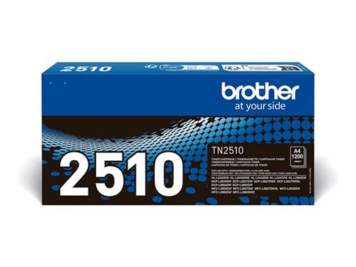 Brother TN-2510 - Haute capacité - noir - original - boîte - cartouche de toner - pour Brother DCP-L2620, L2627, L2660, HL-L2400, L2445, L2447, MFC-L2800, L2827, L2860