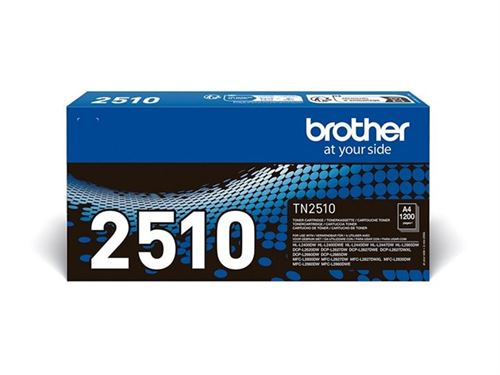 Brother TN-2510 - Haute capacité - noir - original - boîte - cartouche de toner - pour Brother DCP-L2620, L2627, L2660, HL-L2400, L2445, L2447, MFC-L2800, L2827, L2860