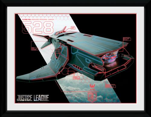 Photographie encadrée Justice League Film Flying Fox 30x40 cm