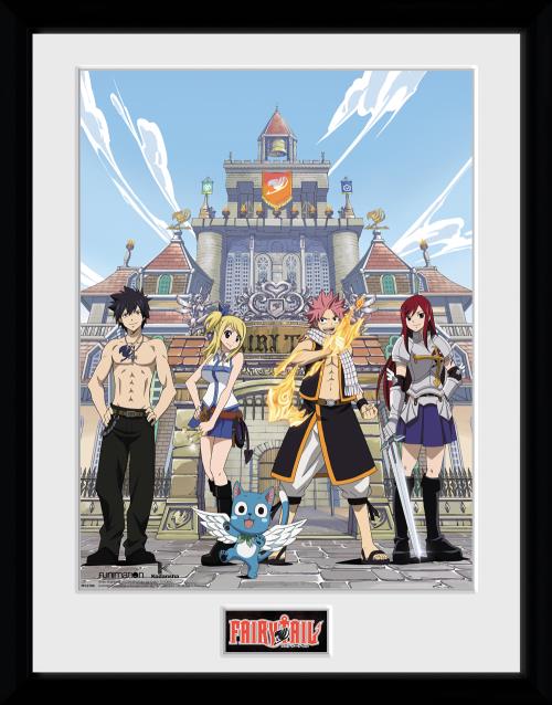 Photographie encadrée Fairy Tail Saison 1 Key Art 30x40 cm