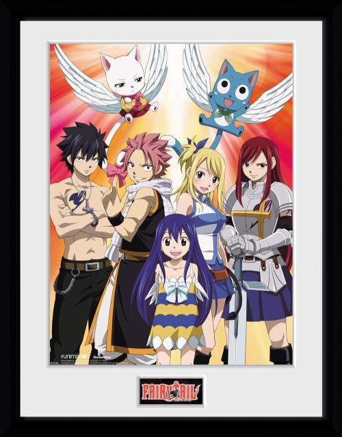Photographie encadrée Fairy Tail Saison 2 Key Art 30x40 cm