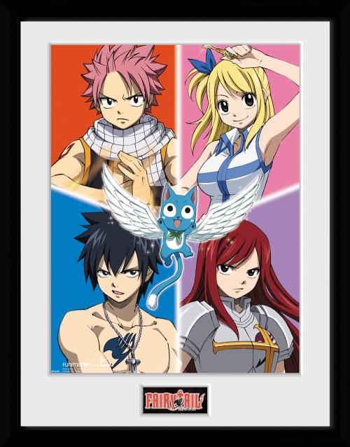 Photographie encadrée Fairy Tail Quad 30x40 cm