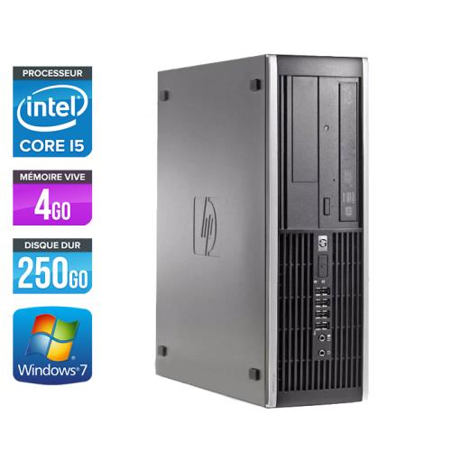 Unité centrale HP Elite 8200 SFF - Noir - Intel Core i5-2400 / 3.10 GHz - RAM 4 Go - HDD 250 Go - DVD - Gigabit Ethernet - Windows 7 Professionnel