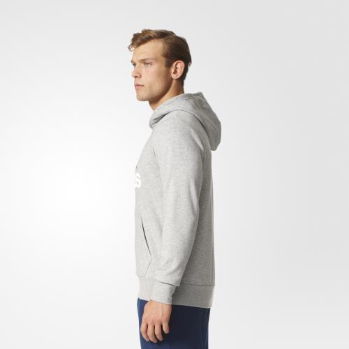 Adidas Hoodie Essentials Linear gris Taille L Adulte Homme