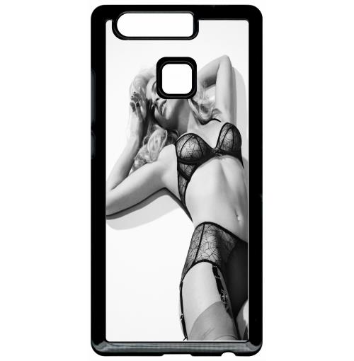 Coque huawei p9 femme sexy noir et blanc