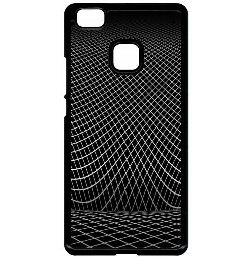 Coque huawei p9 lite black squarred