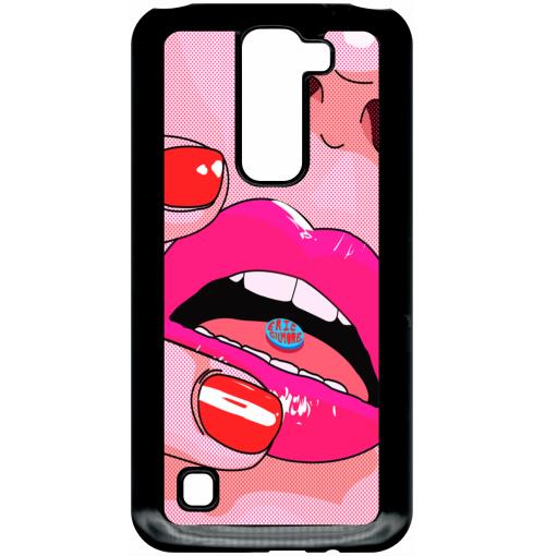 Coque lg k7 modele x220 bouche popart