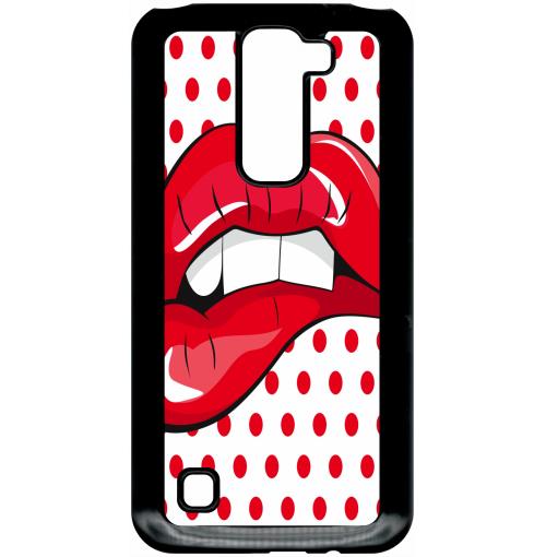 Coque lg k7 modele x220 bouche popart2
