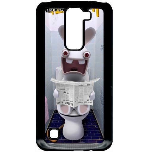 Coque lg k7 modele x220 lapin cretin au toilette