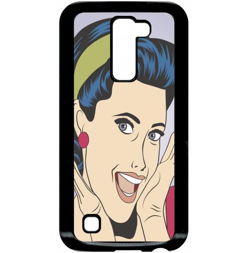 Coque lg k10 modele k420n femme popart