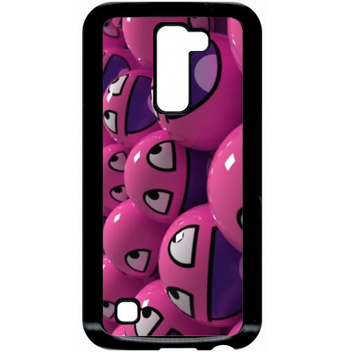 Coque lg k10 modele k420n smiley rose