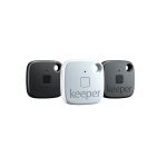 GIGASET - Pack de porte clé connecté keeper balise de localisation 2 couleurs - Noir