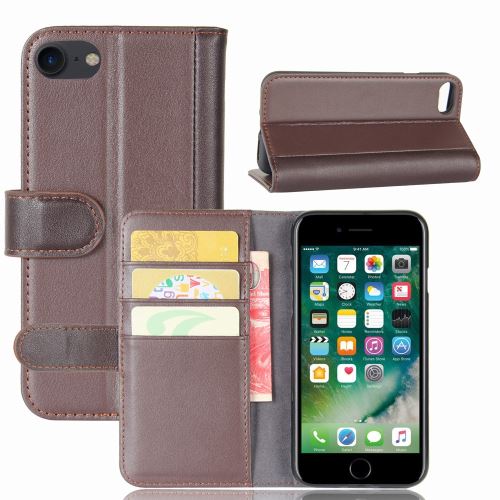 Coque en TPU avec stand marron pour votre Apple iPhone 7 4.7