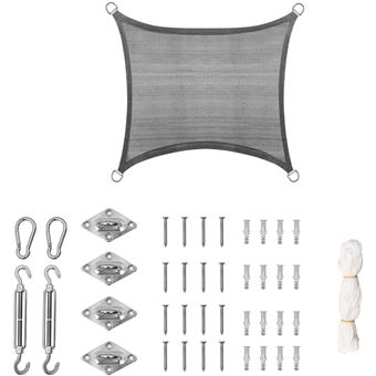 Voile D'ombrage Auvent Rectangulaire 1.5 X 4 M Voile D'ombrage De