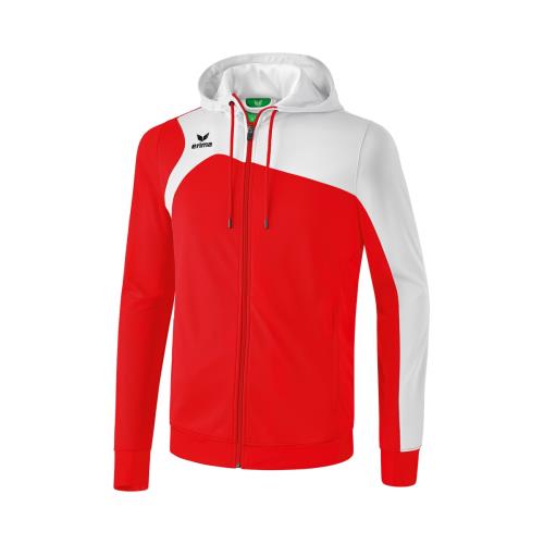 Erima - Veste d'entrainement Erima avec Capuche Club 1900 2.0 - 3XL - rouge/blanc