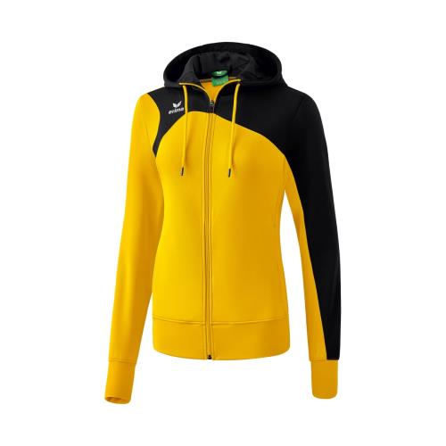 Erima - Veste d'entrainement avec Capuche Femme Erima Club 1900 2.0 - S - jaune/noir