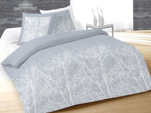 Parure de couette 260x240 cm FOREST bleu, 100% coton 57 fils/cm2