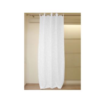 Rideau occultant à oeillets 140x180 cm ESPACE blanc par Soleil d ... Rideau occultant à oeillets 140x180 cm ESPACE blanc par Soleil d ...