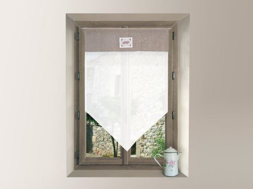 Brise bise brodé en coton 60x90 cm EVA, par Soleil d'ocre