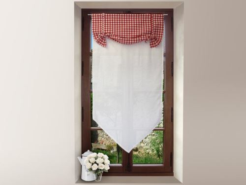 Brise-bise en coton 60x120 cm VICHY Rouge