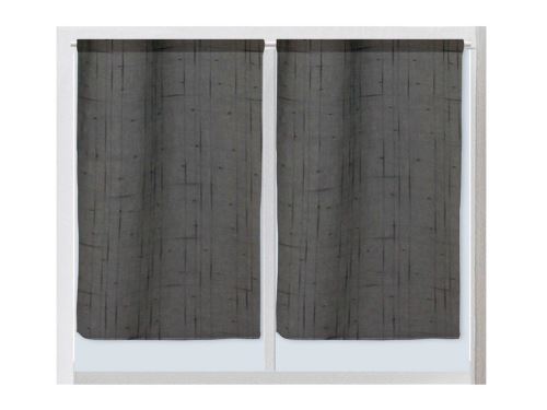 Brise-bise en lin 60x90 cm LINEN gris par Soleil d'ocre