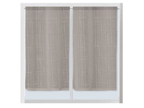Brise-bise en lin 45x90 cm LINEN taupe par Soleil d'ocre