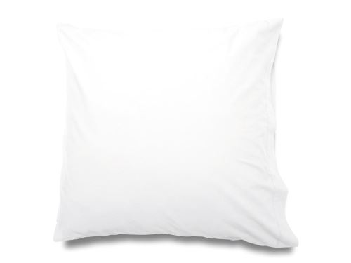 Taie d'oreiller en coton percale 65x65 cm CAMILLE blanc, par songe de camille