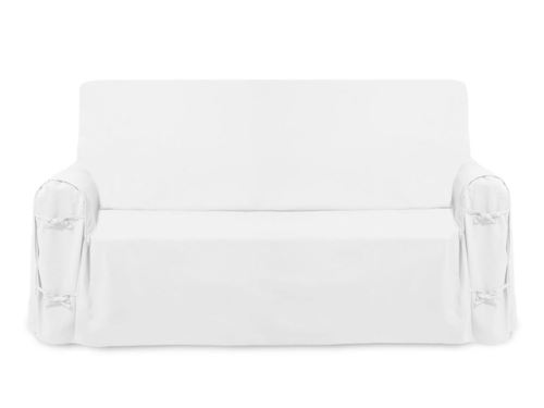 Housse de canapé en coton PANAMA blanc