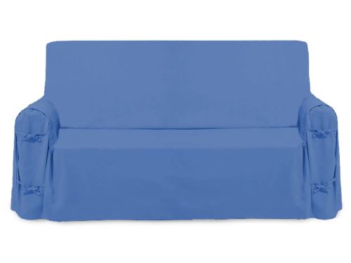 Housse de canapé en coton PANAMA bleu