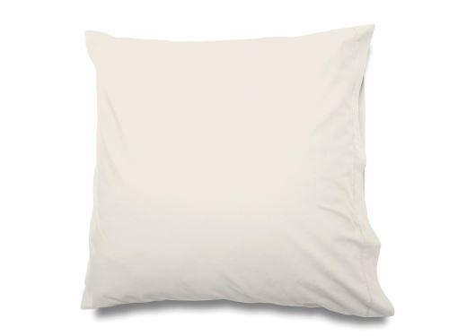 Taie d'oreiller en coton percale 65x65 cm CAMILLE beige, par songe de camille