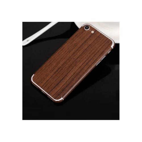 Sticker Autocollant IPHONE 7 Integral Effet Bois Avant/Arriere (CHENE FONCE)