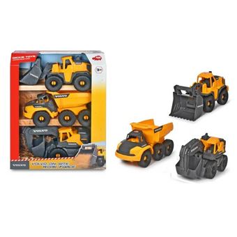 Véhicule de chantier - Pack de 3 véhicules Volvo - 26 cm - 1