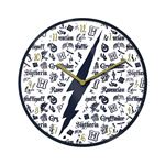 Horloge murale Harry Potter graphisme d'information 25 cm